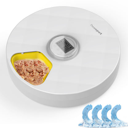 Cordless Automatic Wet & Dry Food Feeder with 4 Ice Packs