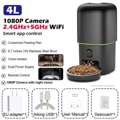 Automatic Smart Pet Feeder with Video Control