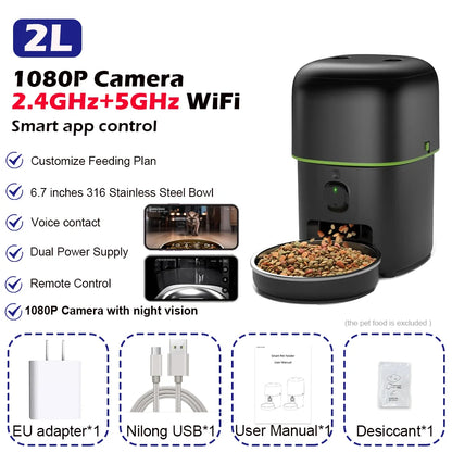 Automatic Smart Pet Feeder with Video Control