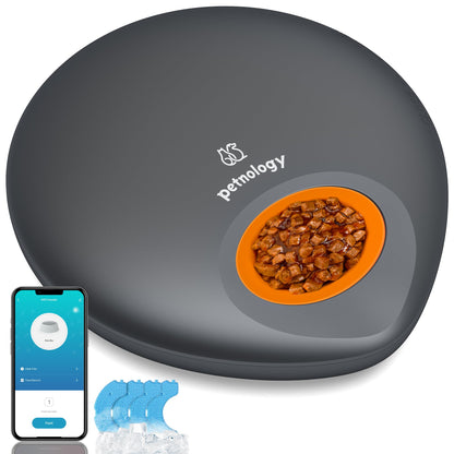 Smart Automatic Wet Food Cat Feeder with App Control & Ice Pack Cooling